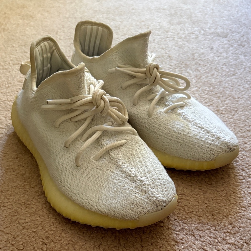 Yeezy cream sneakers men size 8